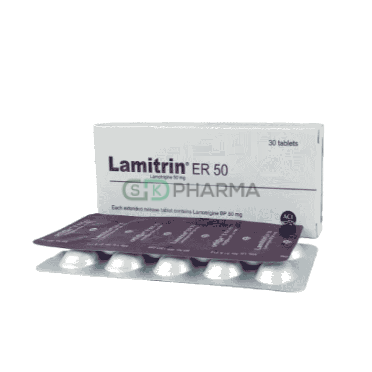 Lamitrin ER Tablet 50 mg (Lamotrigine)