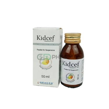 Kidcef Suspension 40 mg/5 ml (Cefpodoxime Proxetil)