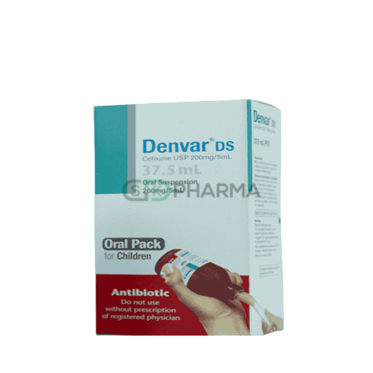 Denvar DS Suspension 200 mg/5 ml (Cefixime Trihydrate)