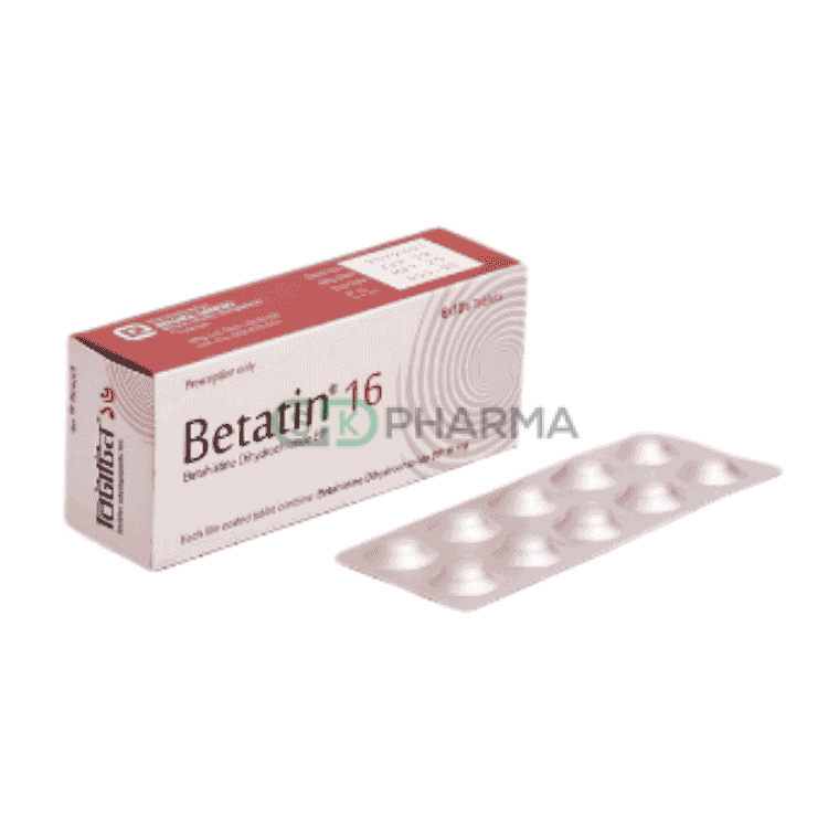 Betatin Tablet 16 mg (Betahistine Dihydrochloride)