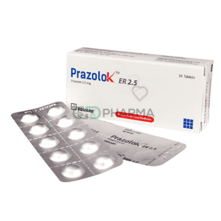 Prazolok ER Tablet 2.5 mg (Prazosin Hydrochloride)