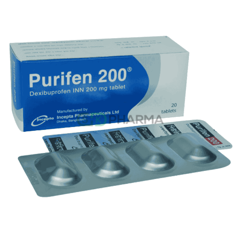 Purifen Tablet 200 mg (Dexibuprofen)