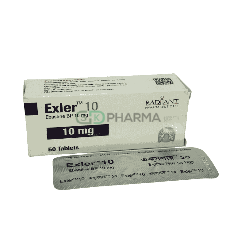 Exler Tablet 10 mg (Ebastine)