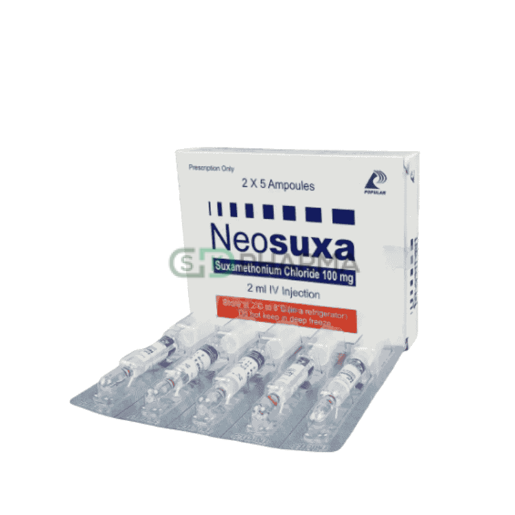 Neosuxa Injection 100 mg/2 ml (Suxamethonium Chloride)