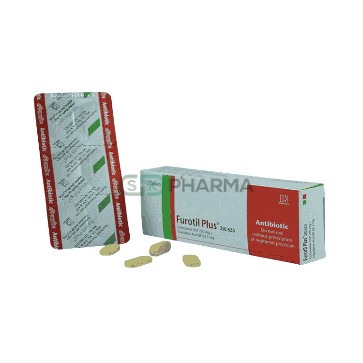 Furotil Plus Tablet 250 mg+62.5 mg (Cefuroxime Axetil + Clavulanic Acid)