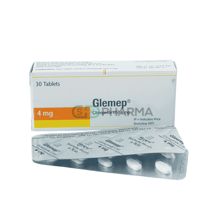 Glemep Tablet 4 mg (Glimepiride)