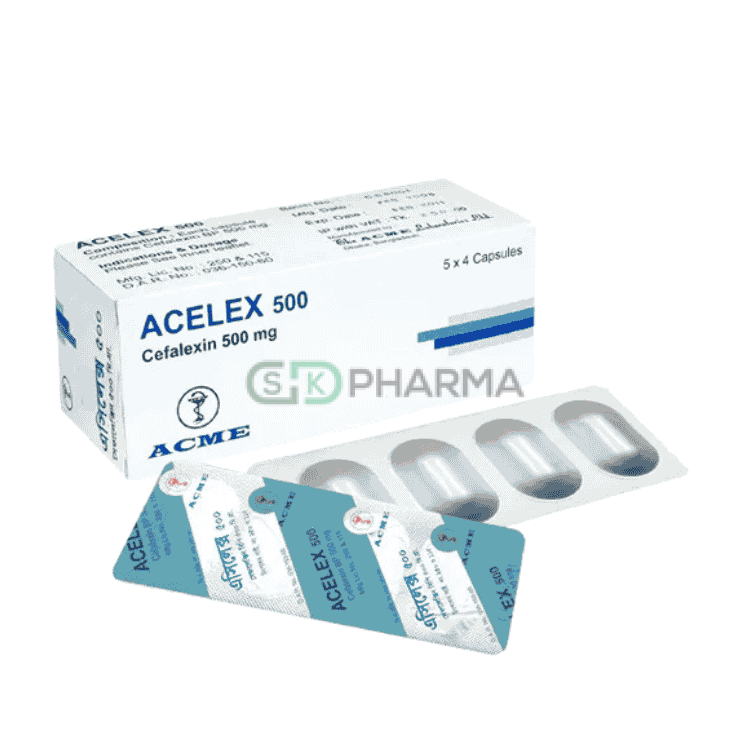 Acelex Capsule 500 mg (Cephalexin)