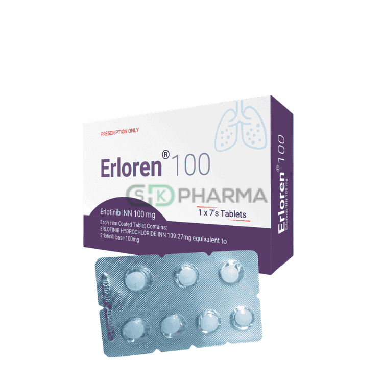 Erloren Tablet 100 mg (Erlotinib)