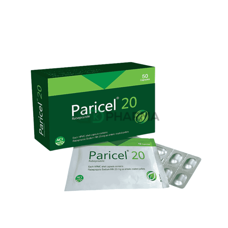 Paricel Capsule 20 mg (Rabeprazole Sodium)