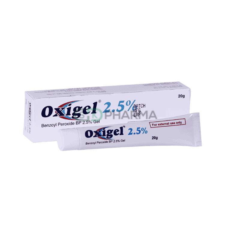 Oxigel Topical Gel 2.50% (Benzoyl Peroxide)
