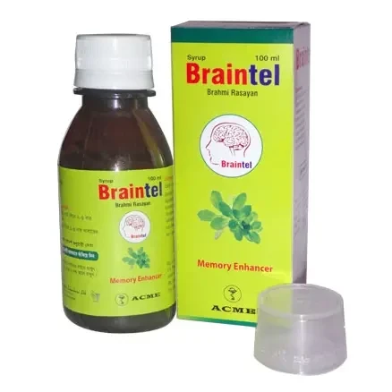 Braintel Syrup 100 ml bottle, Brahmi Rasayan