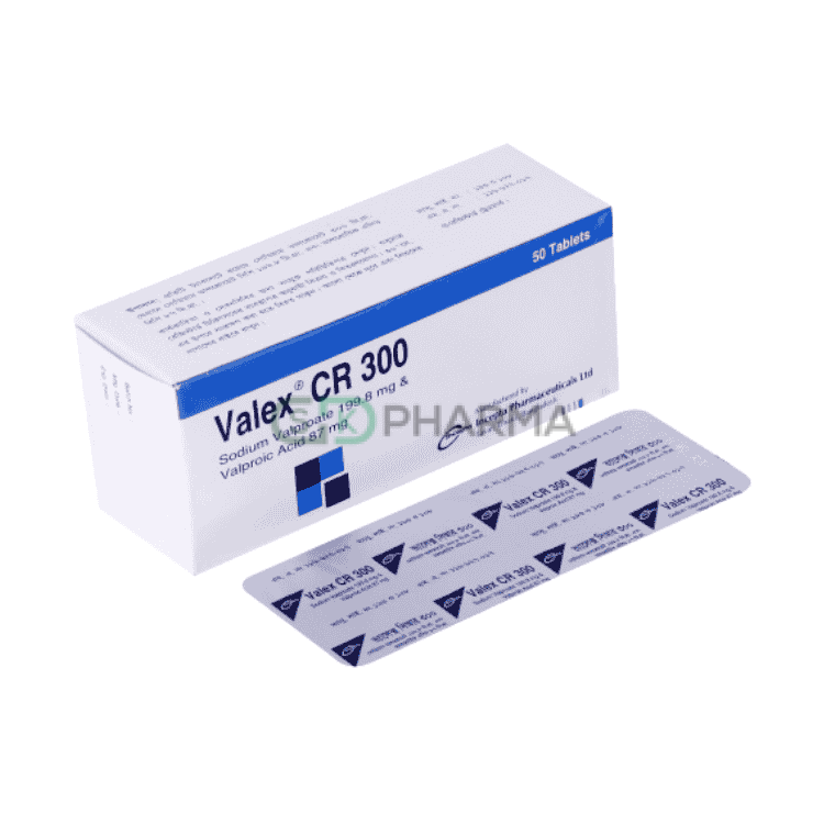 Valex CR Tablet 300 mg (Sodium Valproate)