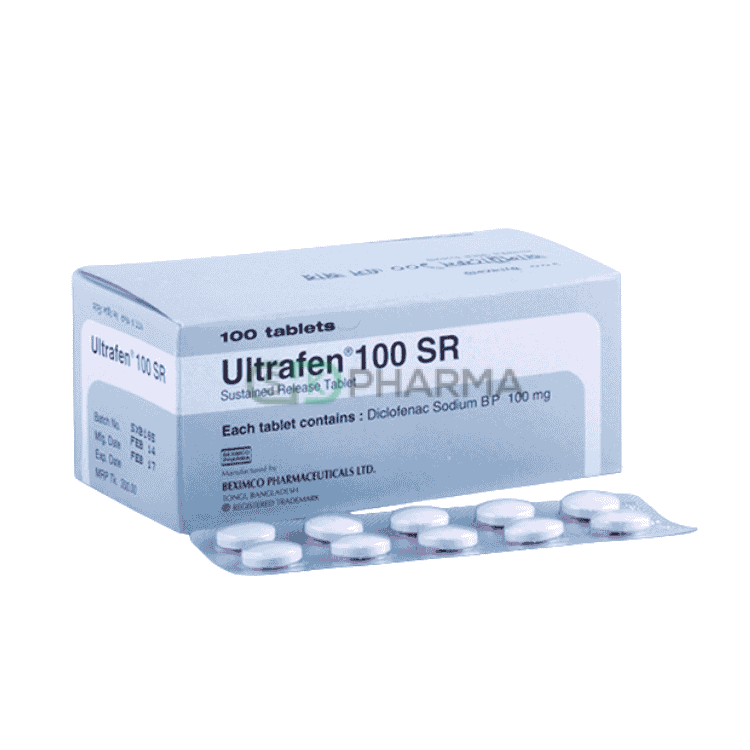 Ultrafen SR Tablet 100 mg (Diclofenac Sodium)