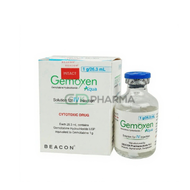Gemoxen Aqua Injection 1 gm/26.3 ml (Gemcitabine)