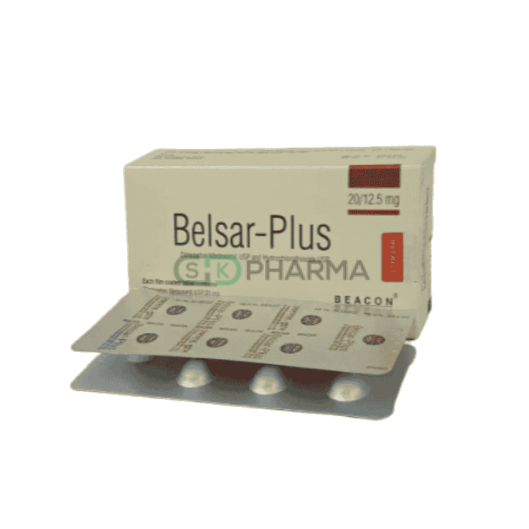 Belsar Plus Tablet 20 mg+12.5 mg (Olmesartan Medoxomil + Hydrochlorothiazide)