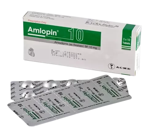 Amlopin Tablet, Amlodipine Besilate 10 mg