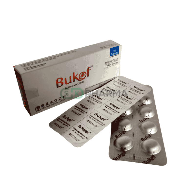 Bukof Tablet 50 mg (Butamirate Citrate)
