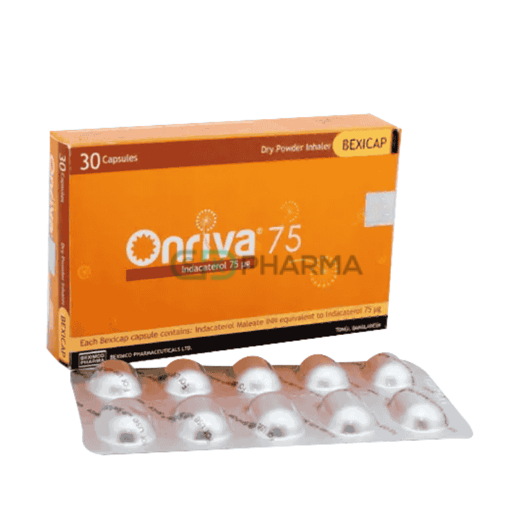 Onriva Inhalation Capsule 75 mcg (Indacaterol Maleate)