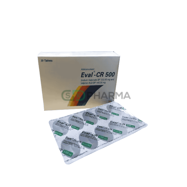 Eval CR Tablet 500 mg (Sodium Valproate)