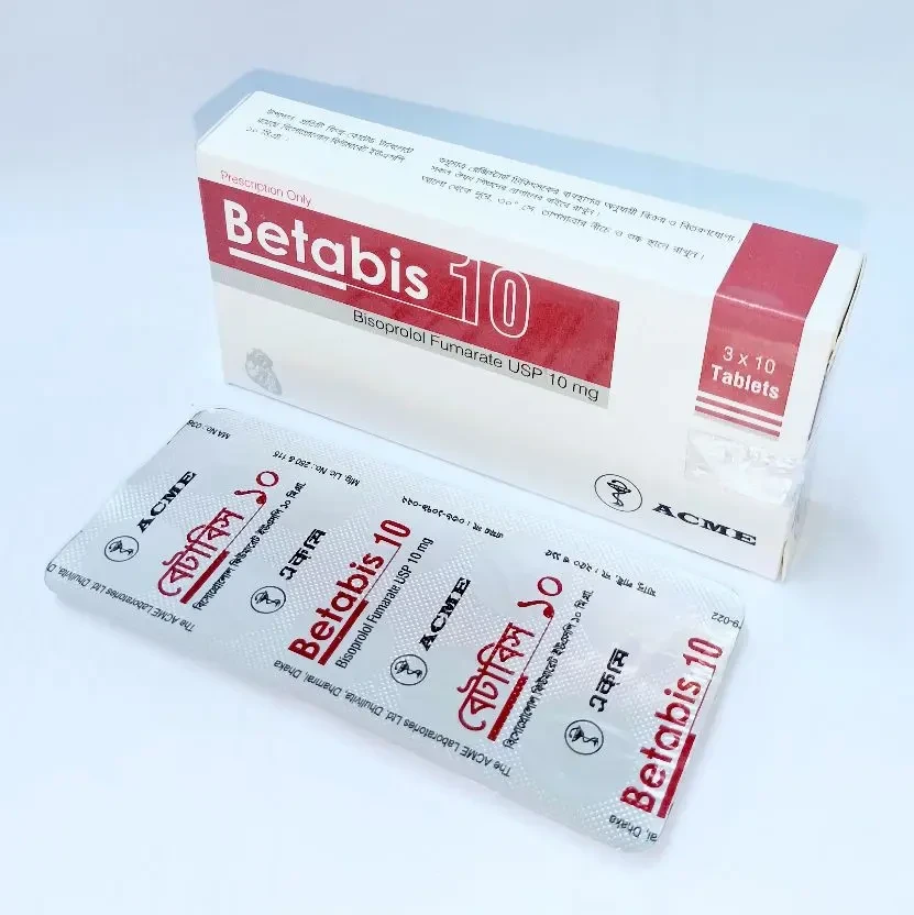 Betabis Tablet, Bisoprolol Fumarate 10 mg