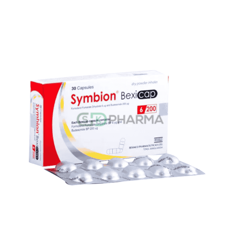Symbion Inhalation Capsule 200 mcg+6 mcg (Budesonide + Formoterol Fumarate)