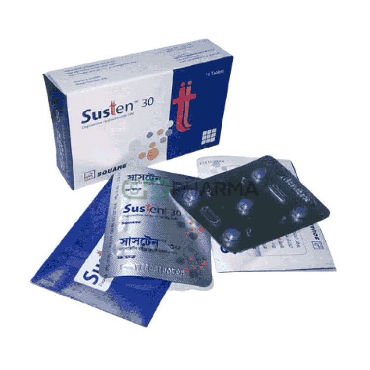 Susten Tablet 30 mg (Dapoxetine Hydrochloride)