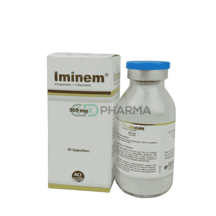 Iminem Injection (500 mg+500 mg)/vial (Imipenem + Cilastatin)
