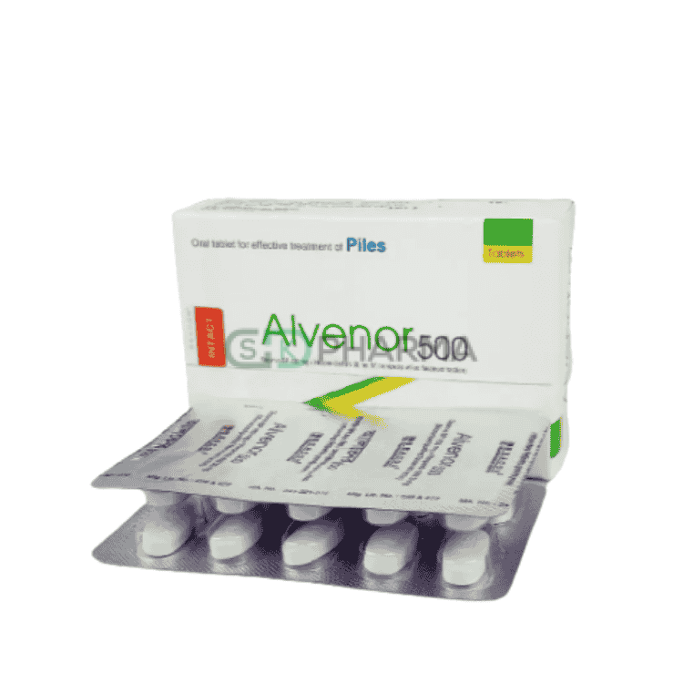 Alvenor Tablet 450 mg+50 mg (Diosmin + Hesperidin)