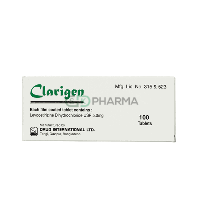 Clarigen Tablet 5 mg (Levocetirizine Dihydrochloride)