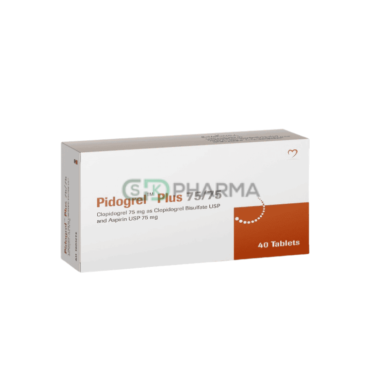 Pidogrel Plus Tablet 75 mg+75 mg (Clopidogrel + Aspirin)