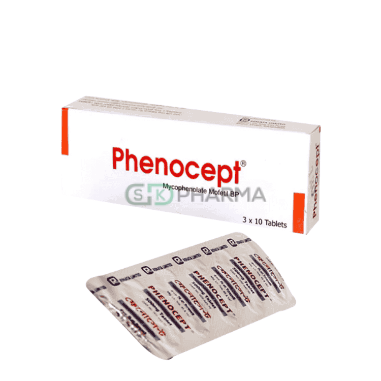 Phenocept Tablet 500 mg (Mycophenolate Mofetil)
