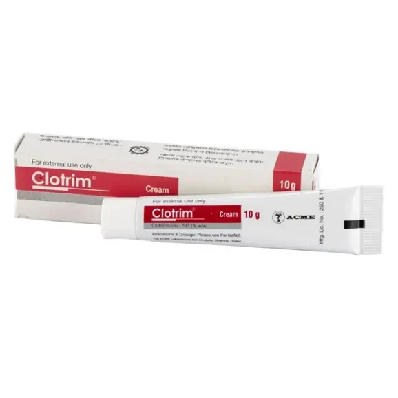 Clotrim Cream 10 gm  tube, Clotrimazole 1%