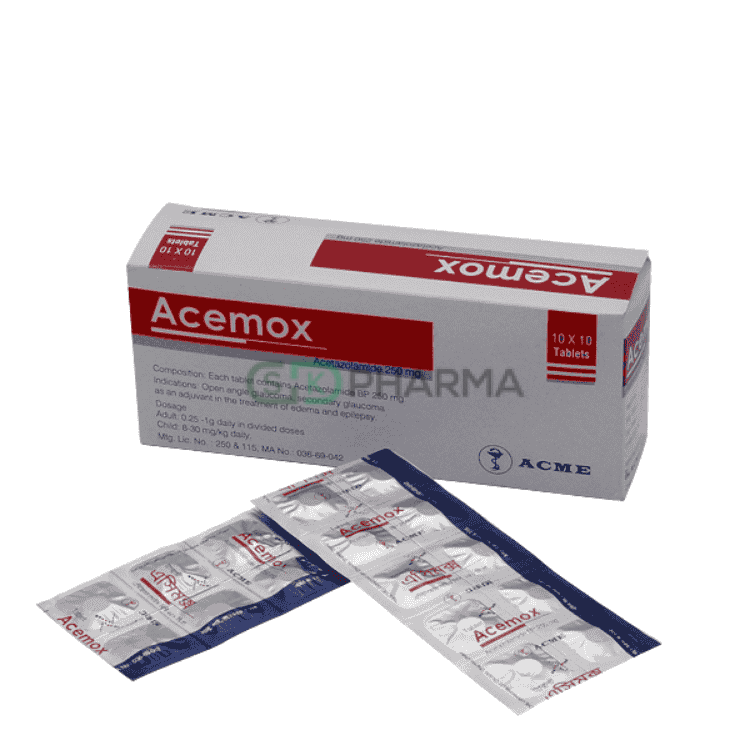 Acemox Tablet 250 mg (Acetazolamide)