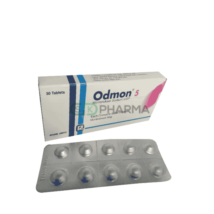 Odmon Chewable Tablet 5 mg (Montelukast Sodium)