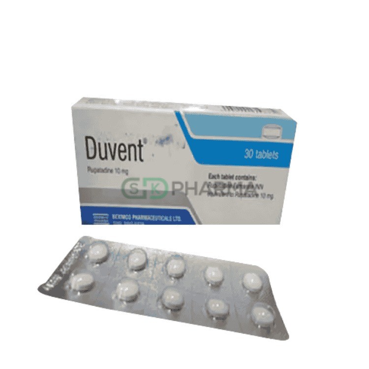Duvent Tablet 10 mg (Rupatadine Fumarate)