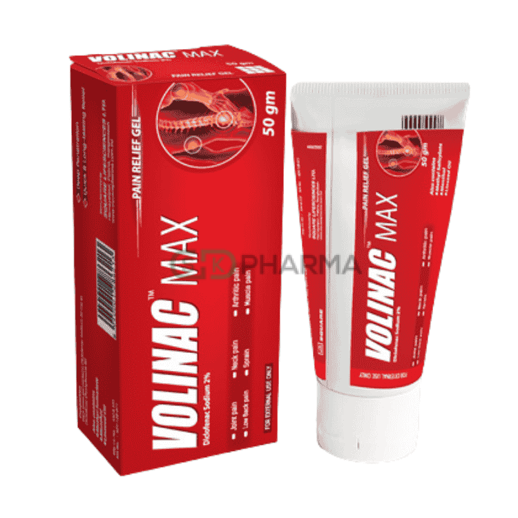 VOLINAC Max Gel 2% w/w (Diclofenac Sodium + Methyl Salicylate + Linseed Oil + Menthol)