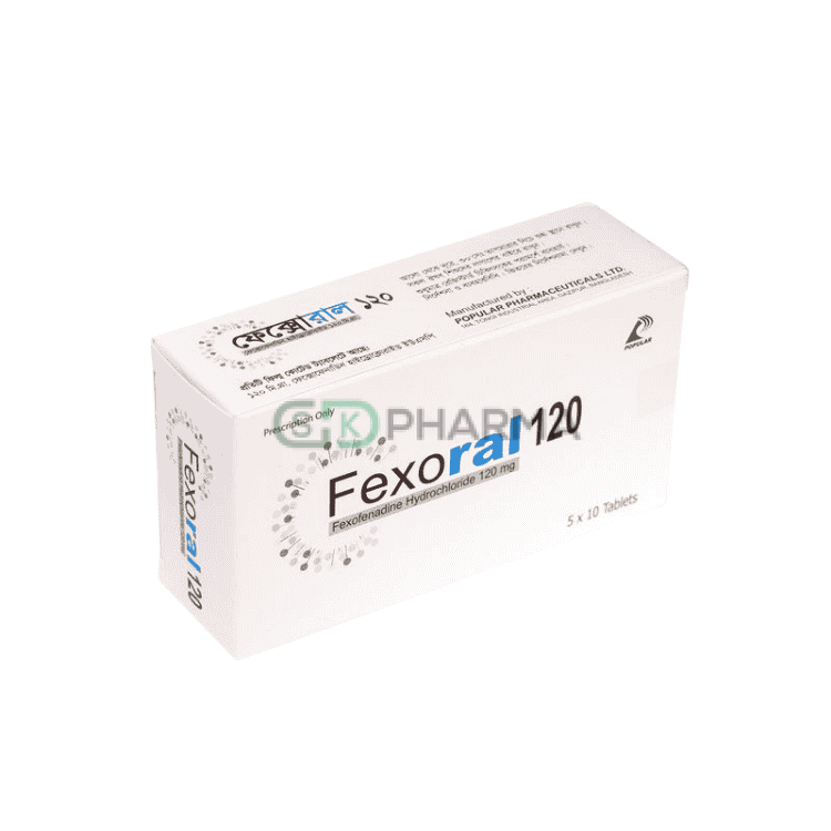 Fexoral Tablet 120 mg (Fexofenadine Hydrochloride)