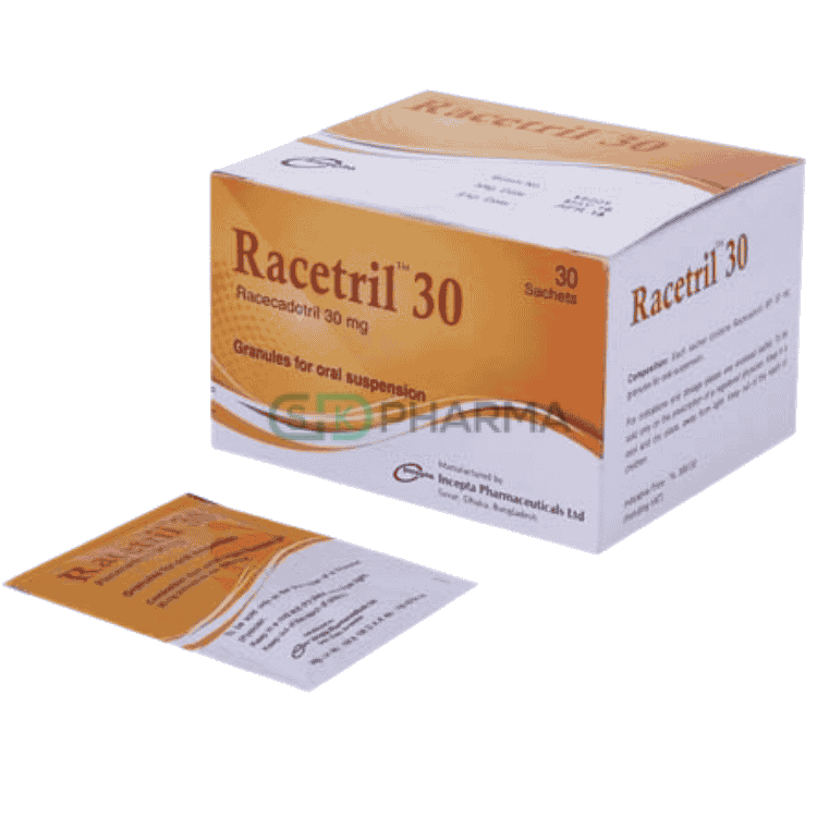 Racetril Powder 30 mg/sachet (Racecadotril)