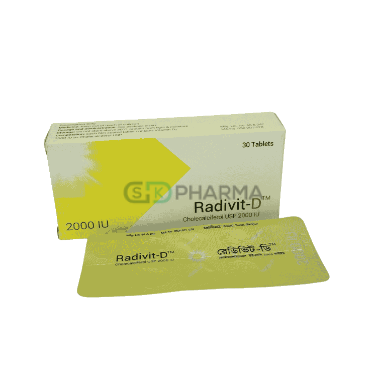 Radivit-D Tablet 2000 IU (Cholecalciferol [Vitamin D3])