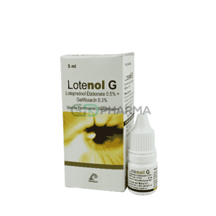 Lotenol G Suspension 0.5%+0.3% (Loteprednol Etabonate + Gatifloxacin)