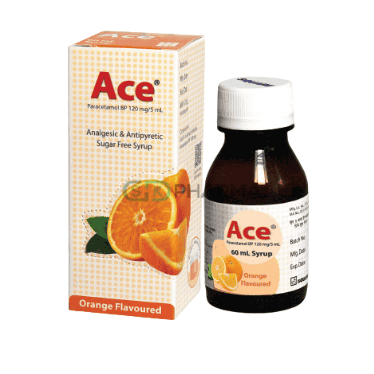 Ace Suspension 120 mg/5 ml (Paracetamol)