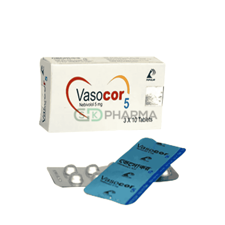 Vasocor Tablet 5 mg (Nebivolol Hydrochloride)