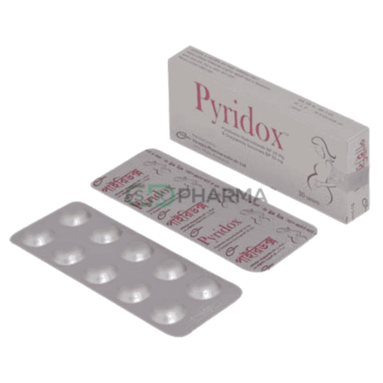Pyridox Tablet 20 mg+20 mg (Pyridoxine Hydrochloride + Doxylamine Succinate)