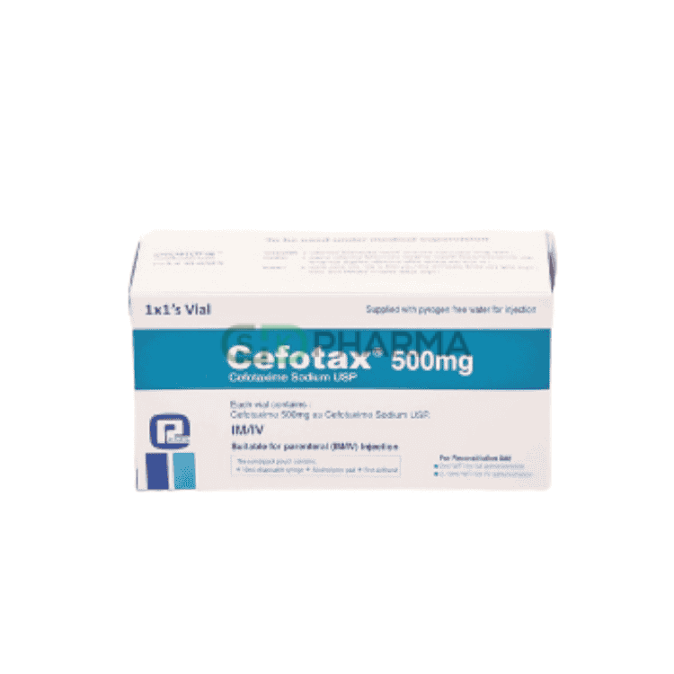 Cefotax Injection 500 mg/10 ml (Cefotaxime)