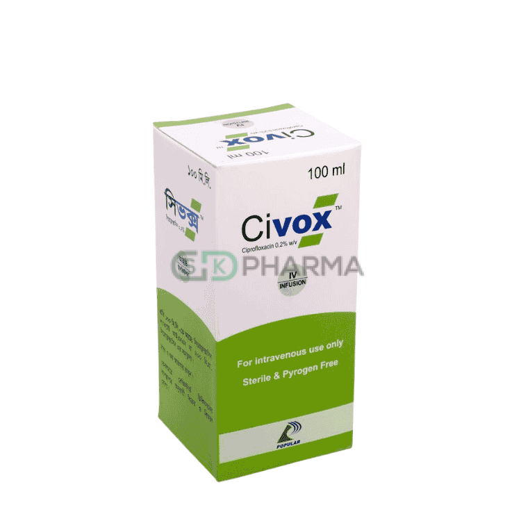 Civox Injection 200 mg/100 ml (Ciprofloxacin)