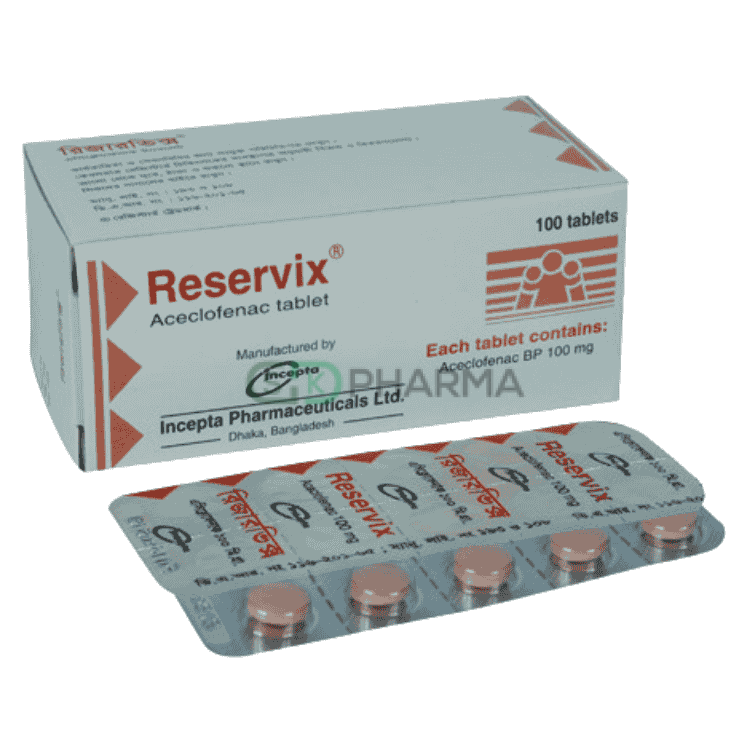 Reservix Tablet 100 mg (Aceclofenac)