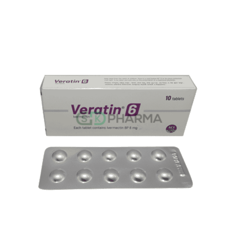 Veratin Tablet 6 mg (Ivermectin (Tablet))