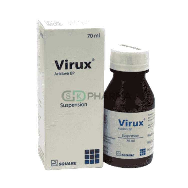 Virux Suspension 200 mg/5 ml (Acyclovir (Oral))