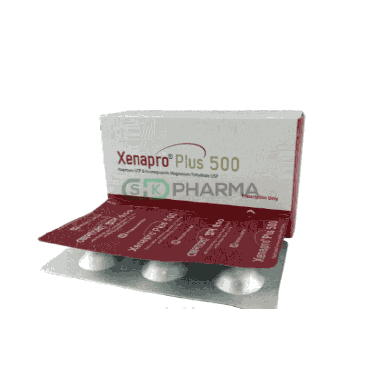Xenapro Plus Tablet 500 mg+20 mg (Naproxen Sodium + Esomeprazole Magnesium)
