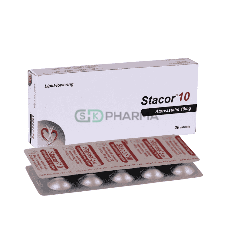 Stacor Tablet 10 mg (Atorvastatin Calcium)